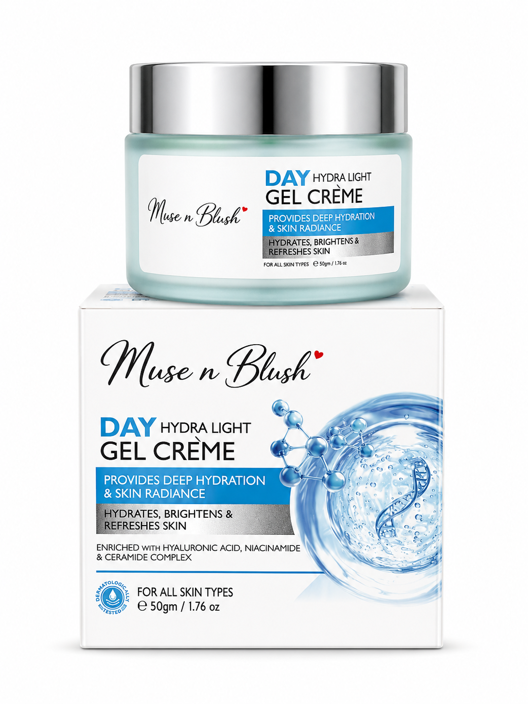 Muse n Blush Day Hydra Light Gel Crème - 50 gm