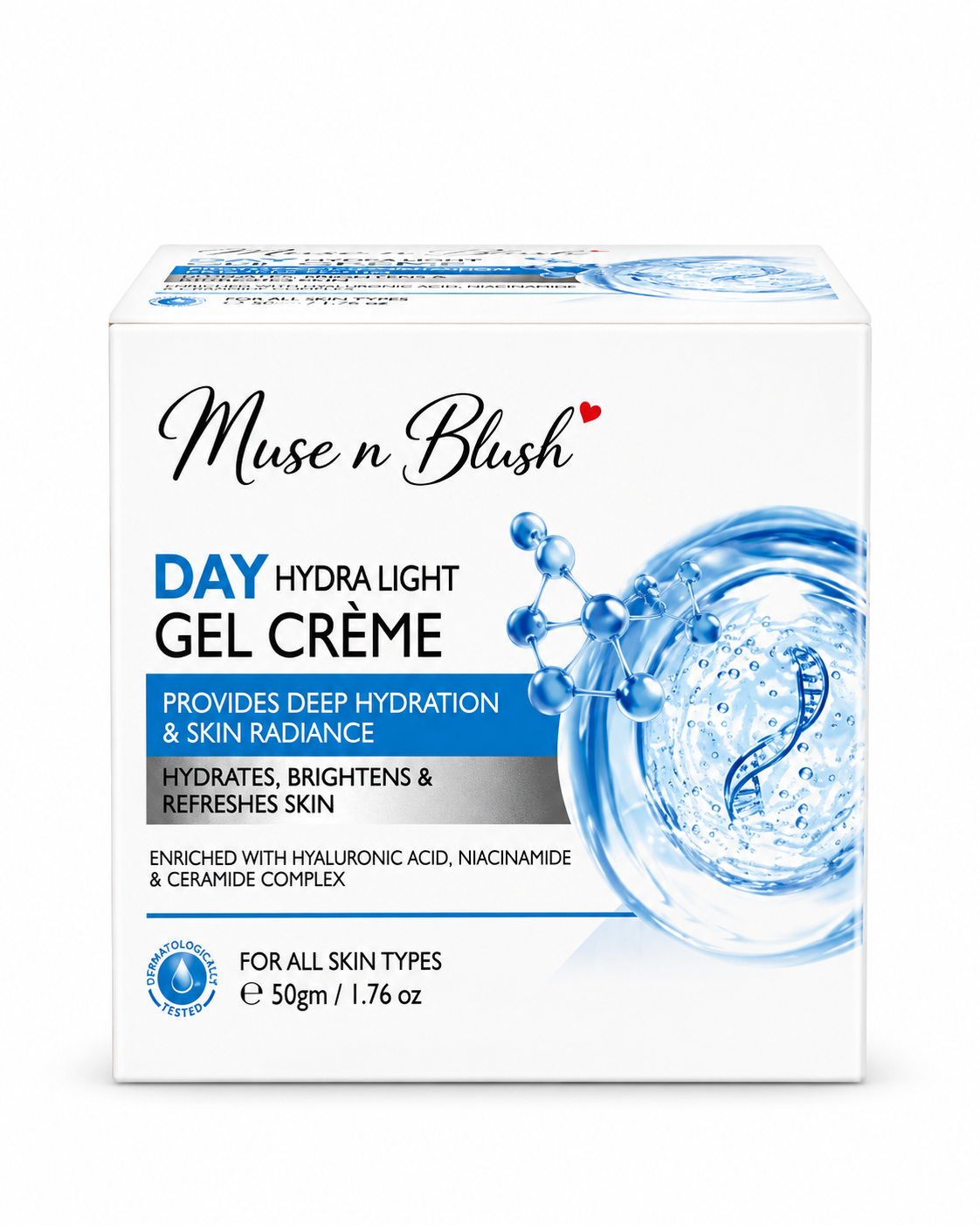 Muse n Blush Day Hydra Light Gel Crème - 50 gm