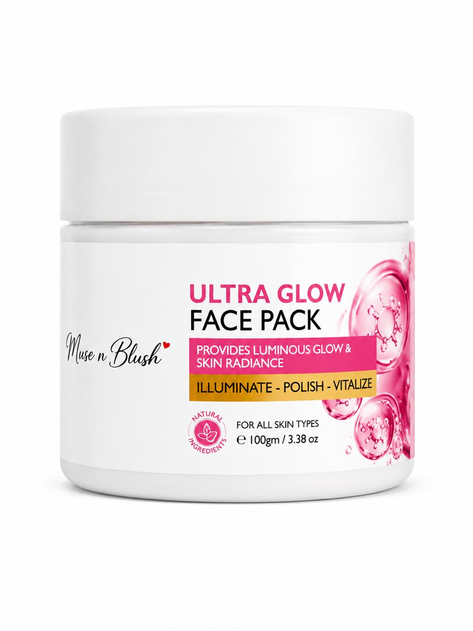 Muse n Blush Ultra Glow Face Pack – 100 g