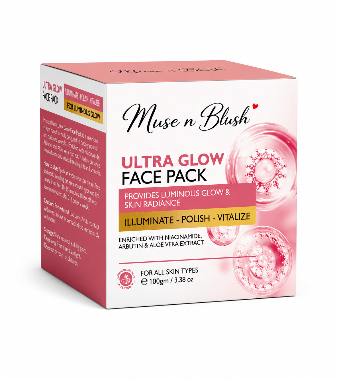 Muse n Blush Ultra Glow Face Pack – 100 g