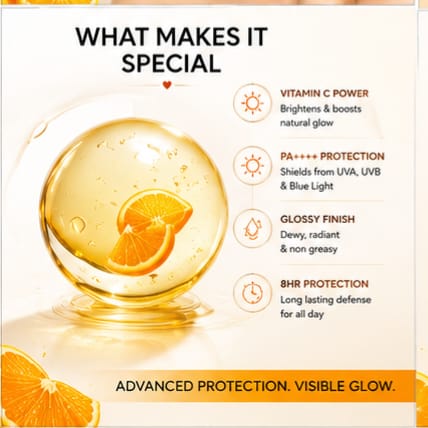 Muse n Blush SPF 50+ Vitamin C Sunscreen PA++++ with Ethyl Ascorbic Acid & Licorice Extract -50 ml